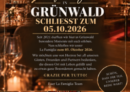 Arrivederci, H’ugo’s Grünwald!